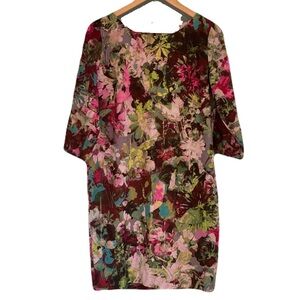 FUZZI floral shift dress size 42